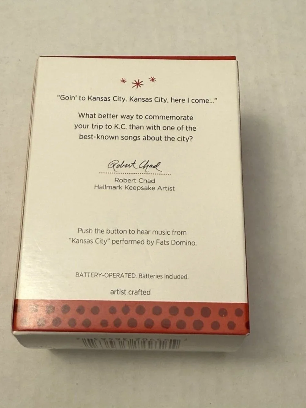 2013 Hallmark Ornament Goin’ To Kansas City Santa With Map Magic Sound MM45